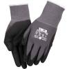 Nitrilhandske, fingerdyppet, THOR Flex, 9, sort, nitril/polyester, Spandex overh&aring;nd