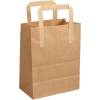 B&aelig;repose, 18x10x22cm, 4,3 ml, brun, papir, med hank