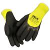 Latexhandske, halvdyppet, THOR Grip Termo, 10, sort, bomuld/latex/polyester, med gul ribkant *Denne vare tages ikke retur*