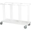 Affaldsstativ, Tina Trolleys, hvid, pulverlakeret st&aring;l, 3x110 l *Denne vare tages ikke retur*
