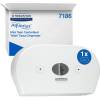 Dispenser, Kimberly-Clark Aquarius, Midi, 13,3x46,4x27,4cm, hvid, plast, til toiletpapir med centertr&aelig;k