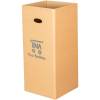 Affaldsspand, 38x38x80cm, 120 l, brun, pap