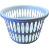 Plastkurv, 32 l, hvid, plast, rund
