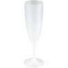 Flergangschampagneglas, 20cm, &Oslash;5,7cm, 15 cl, 22 cl, frosted hvid, PP