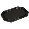 Cateringfad A-PET sort stor 550×360×30mm oval 10x10stk/kar