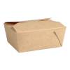 Takeaway boks, ABENA, 11x9x5cm, 500 ml, brun, kraft/PE