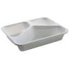Bakke, hvid, C-PET, Standard serie, 3-rums, hovedret, 200/285/520 ml, 22,70 x 17,80 x 4,30 cm