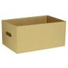 Transportkasse, 38x24,5x25cm, brun, pap, 1-rums, med h&aring;ndtag