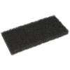 Skurefiber, 25x11,5x2,4cm, sort, nylon/polyester, grov skureeffekt