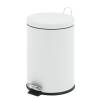Pedalspand, hvid, inderspand i plast, 30 l