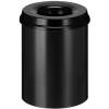 Affaldsspand, selvslukkende, sort, 15 l