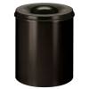 Affaldsspand, selvslukkende, sort, 80 l