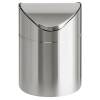 Affaldsspand, b&oslash;rstet st&aring;l, 1,5 l
