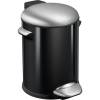 Pedalspand, EKO, sort, med soft close og plastik inderspand, 5 l