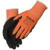 Fingerdyppet nitrilhandske, ODIN Basic, 9/L, orange, nitril/polyester