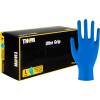 Engangshandske, THOR Ultra Grip, L, m&oslash;rkebl&aring;, nitril, fish scale textureret, pudderfri