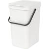 Affaldsspand, Brabantia Sort & Go, 12 l, hvid, plast
