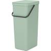 Affaldsspand, Brabantia Sort & Go, 40 l, jade gr&oslash;n, plast