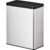 Affaldsspand, EKO Essential, st&aring;l mat, rustfrit st&aring;l, 2-rums, 2x20 l, med touch l&aring;g, plast inderspande, fingeraftryksfri