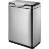 Affaldsspand, EKO Touch Pro, st&aring;l mat, rustfrit st&aring;l, 1-rums, 45 l, med plast inderspand og soft close, fingeraftryksfri