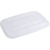 L&aring;g til take-away bakke, ABENA Cater-Line, 20,1x14x1,6cm, klar, PP