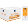 Alkohol serviet, ABENA, 14x18cm, 75% ethanol, 0.5% klorhexidin, enkeltpakket