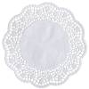 Kagepap,  hvid, udhugget rund, papir, 17 cm,