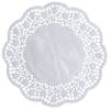 Kagepapir, &Oslash;18cm, 40 g/m2, hvid, papir, udhugget, rund