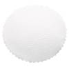Fadpapir,  hvid, pr&aelig;get, rund, papir, 25 cm,