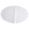 Fadpapir, pr&aelig;get oval, hvid, papir, 50x 32 cm