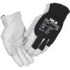 Gedeskindshandske, THOR Driver, 9, hvid, gedeskind/spandex