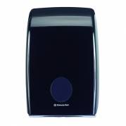 Dispenser, Kimberly-Clark Aquarius, 13,6x26,5x39,9cm, sort, plast, til h&Atilde;&yen;ndkl&Atilde;&brvbar;deark maks dybde 10,8 cm og maks bredde 22,5 cm *Denne vare tages ikke retur*
