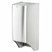 Dispenser, Intra Millinox, 13,4x15,2x30cm, gr&Atilde;&yen;, rustfrit st&Atilde;&yen;l, til 2 stk toiletpapir *Denne vare tages ikke retur*
