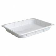 Bakke, 32,5x26,5x4cm, 2500 ml, hvid, PP, 1-rums, 1/2 GN