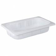 Bakke, hvid, PP, 5300 ml, 32,50 x 26,50 x 8 cm