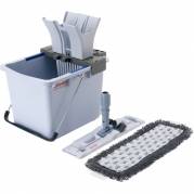 Starts&aelig;t, Vileda UltraSpeed Pro, 15 l, gr&aring;, polyester/pulverlakeret st&aring;l/PP/st&aring;l, 40 cm, med h&aring;ndpresse