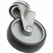 Hjul, Tina Trolleys, 25mm, &Atilde;&tilde;75mm, gr&Atilde;&yen;, PP/PA, med bremse, med tr&Atilde;&yen;dfang *Denne vare tages ikke retur*