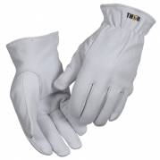 Gedeskindshandske, THOR Driver, 10, hvid, gedeskind, vinterforet