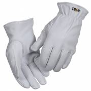 Gedeskindshandske, THOR Driver, 11, hvid, gedeskind, vinterforet