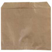 Brødpose, 11x10,5x10,5cm, brun, papir, uden rude