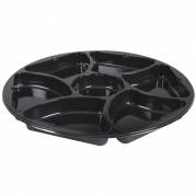 Plastbakke, 2,5cm, &Atilde;&tilde;32cm, 1400 ml, 1400 ml, sort, CPET, 7-rums *Denne vare tages ikke retur*