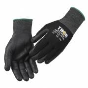 Halvdyppet nitrilhandske, THOR Flex Vinter, 7, sort, nitril/nylon, ribkant