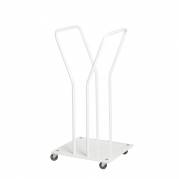 Affaldsstativ, Tina Trolleys, 90 l, hvid *Denne vare tages ikke retur*