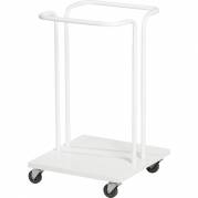 Affaldsstativ, Tina Trolleys, 40 l, hvid