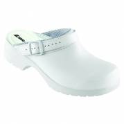 Tr&Atilde;&brvbar;sko, Euro-Dan Flex, 45, hvid, SRC, O1, uden h&Atilde;&brvbar;lkappe, h&Atilde;&brvbar;lrem, stigegreb, vidde 13 *Denne vare tages ikke retur*