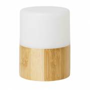 LED lampe, Duni Bamboo, 75x105mm, bambus, ekskl. LED lamper *Denne vare tages ikke retur*