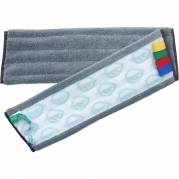 T&oslash;r- og fugtmoppe, ABENA Puri-Line Micro High, gr&aring;, mikrofiber, 40 cm, med velcro