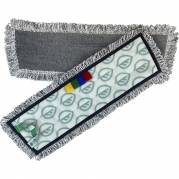 T&oslash;r- og fugtmoppe, ABENA Puri-Line Micro High Plus, gr&aring;, mikrofiber, 40 cm, med velcro