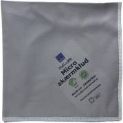 Sk&aelig;rmklud, ABENA Puri-Line, 40x40cm, gr&aring;, mikrofiber, ridsefri