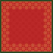 Stikdug, Dunicel Xmas Deco Red, 84x84cm, r&Atilde;&cedil;d *Denne vare tages ikke retur*
